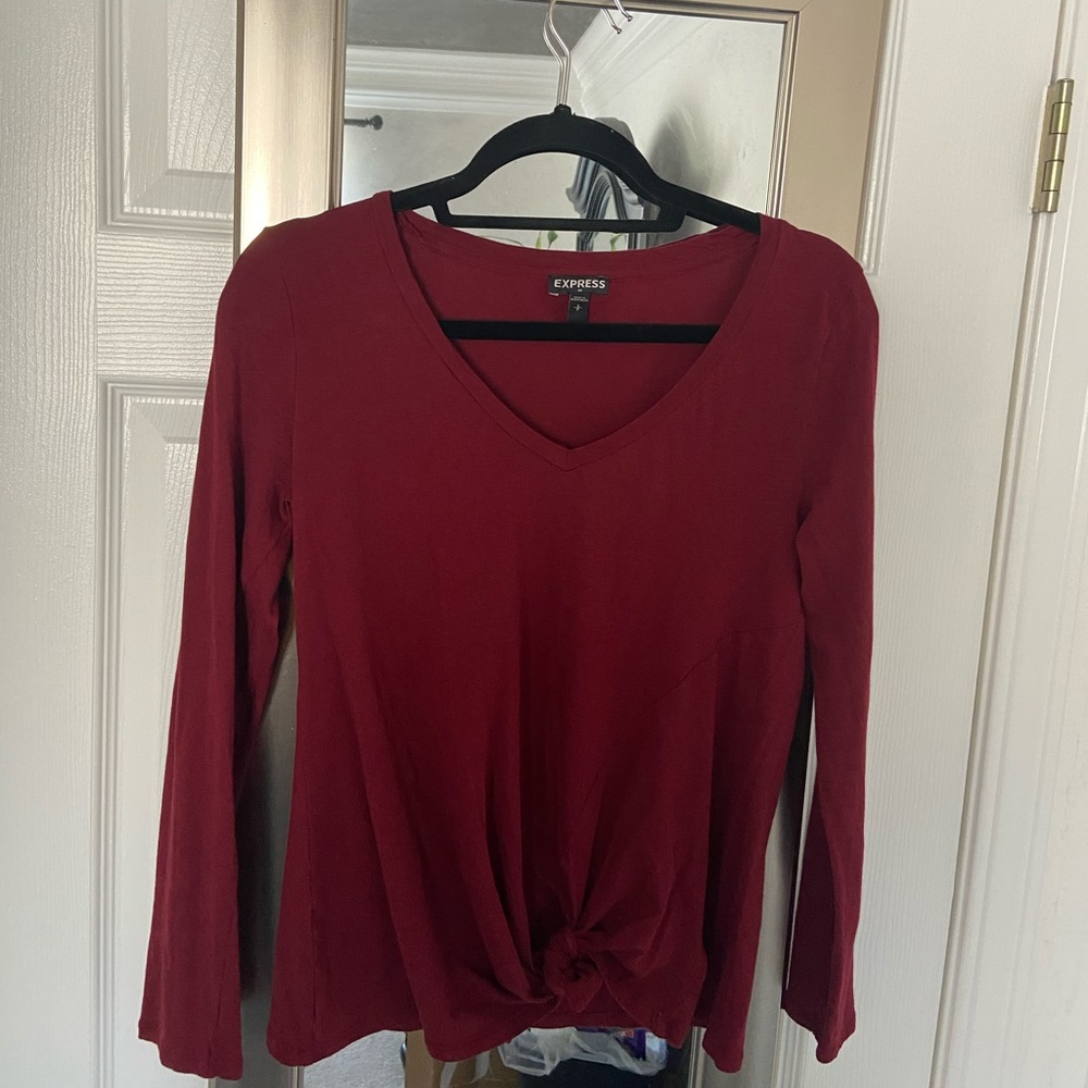 Express long sleeve v-neck